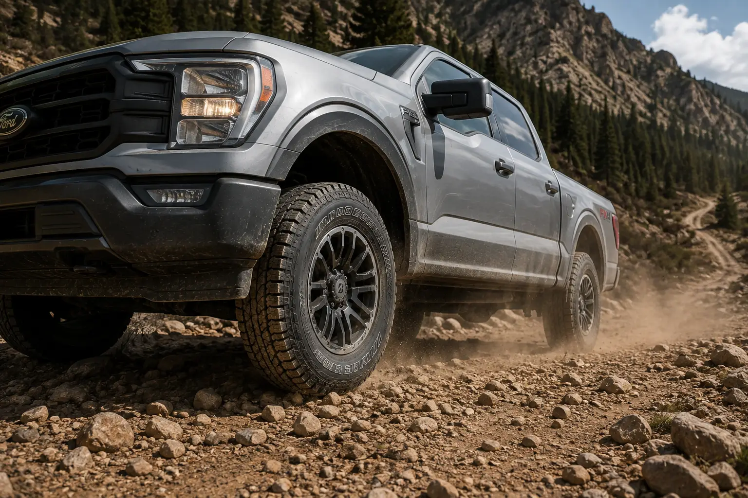 Bridgestone Dueler A/T fitted on Ford