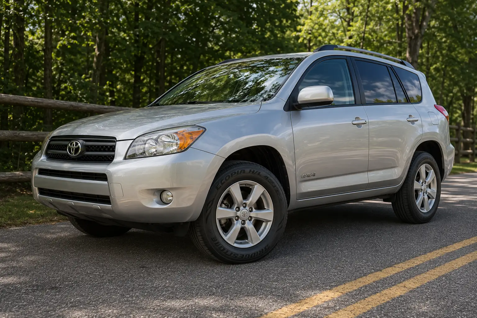 Bridgestone Ecopia HL 422 fitted to SUV on the road