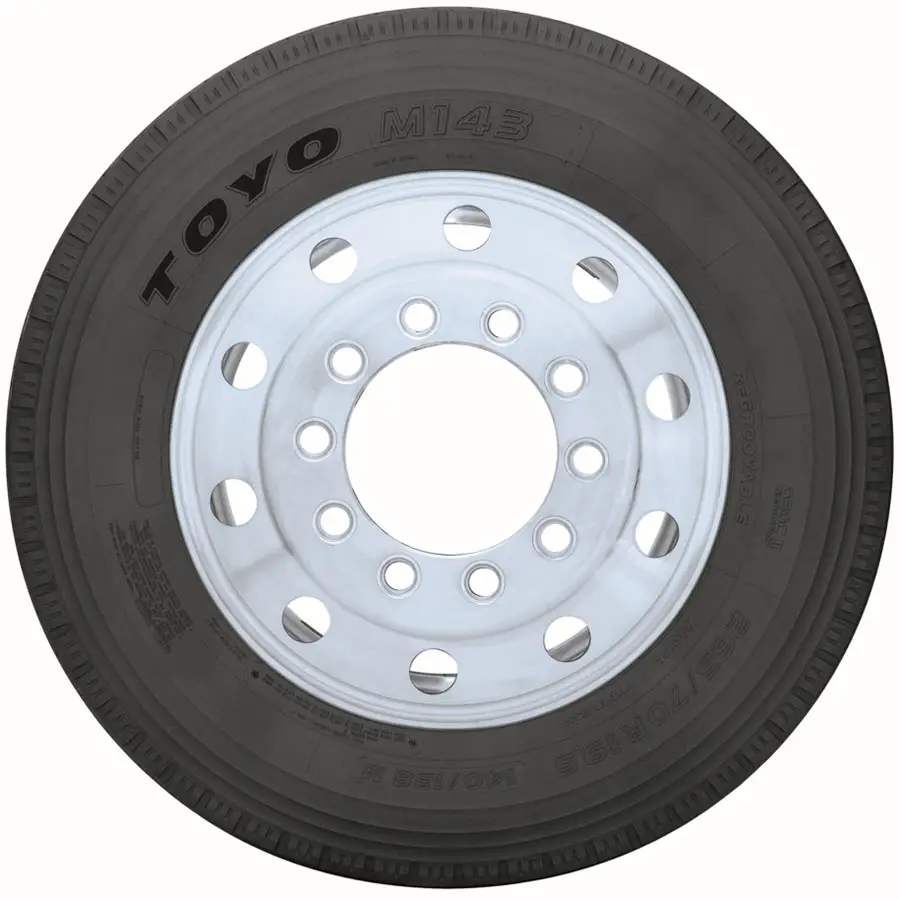 Toyo M143 commercial tire for Class A motorhome