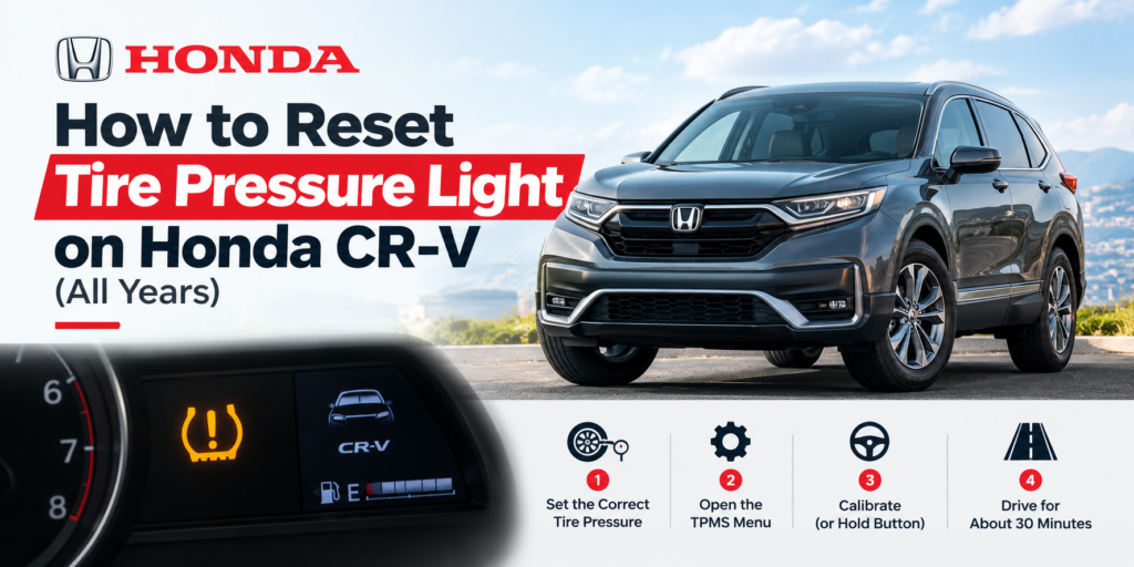 How to Reset Tire Pressure Light on Honda CR-V